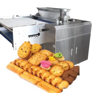 China Hard Biscuit Production Line Bear filling sandwich Biscuit Machine Making Machine oven